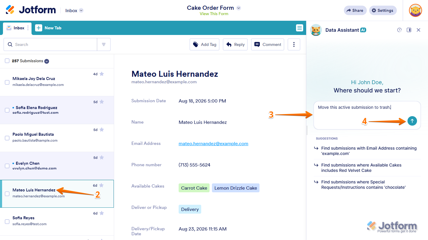 How to Use AI Data Assistant in Jotform Inbox Image-30