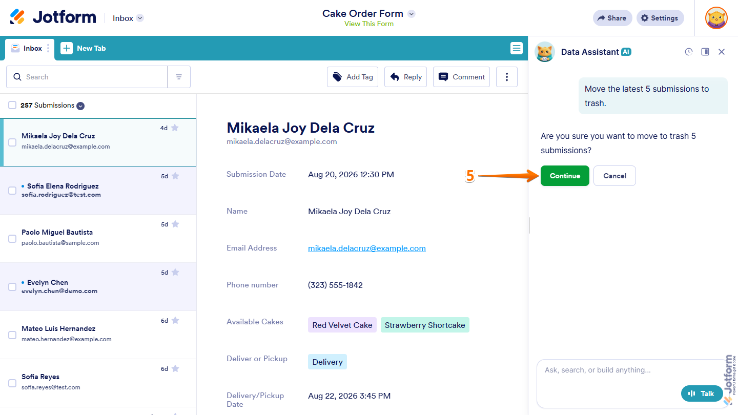How to Use AI Data Assistant in Jotform Inbox Image-31