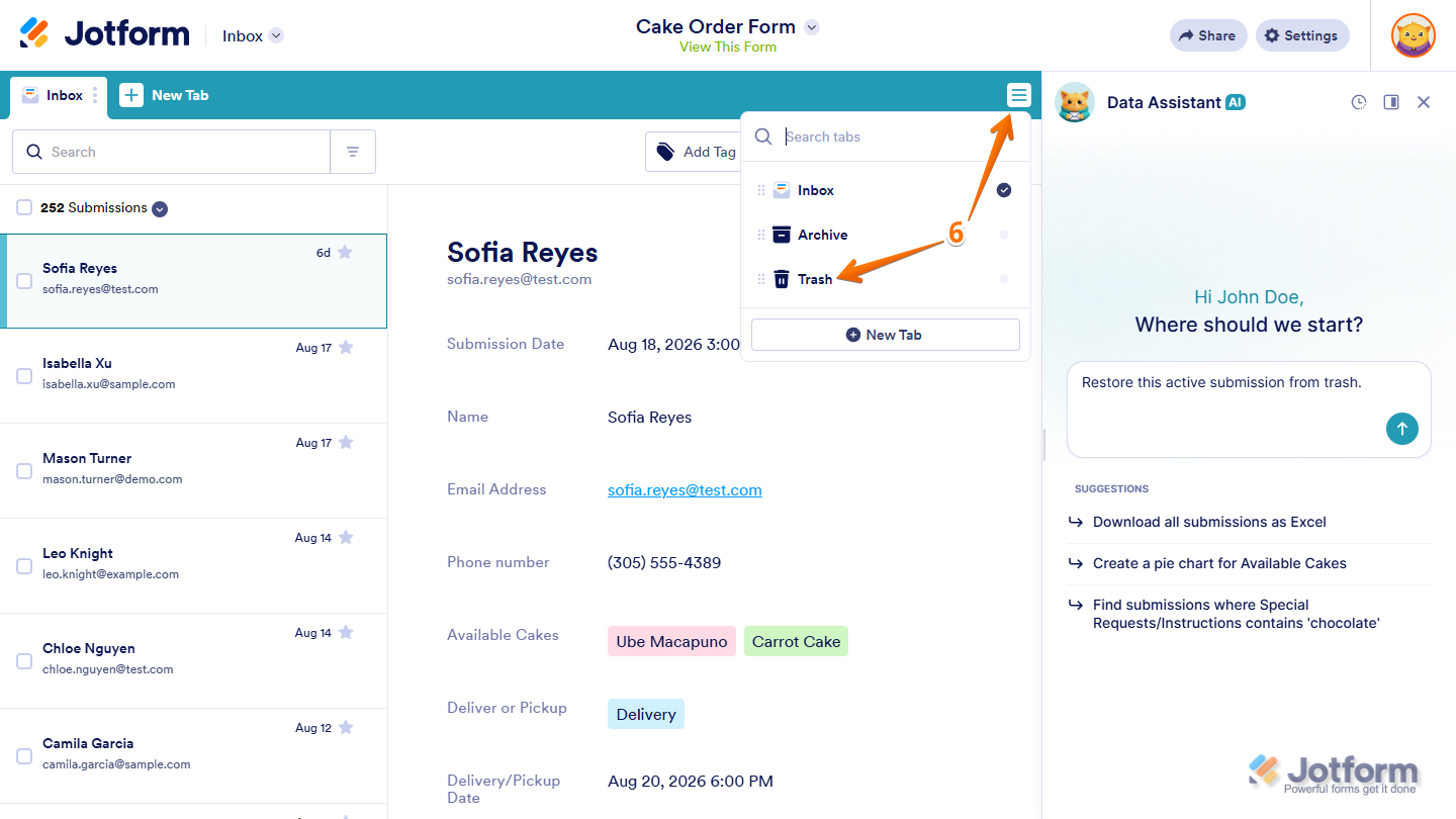 How to Use AI Data Assistant in Jotform Inbox Image-32