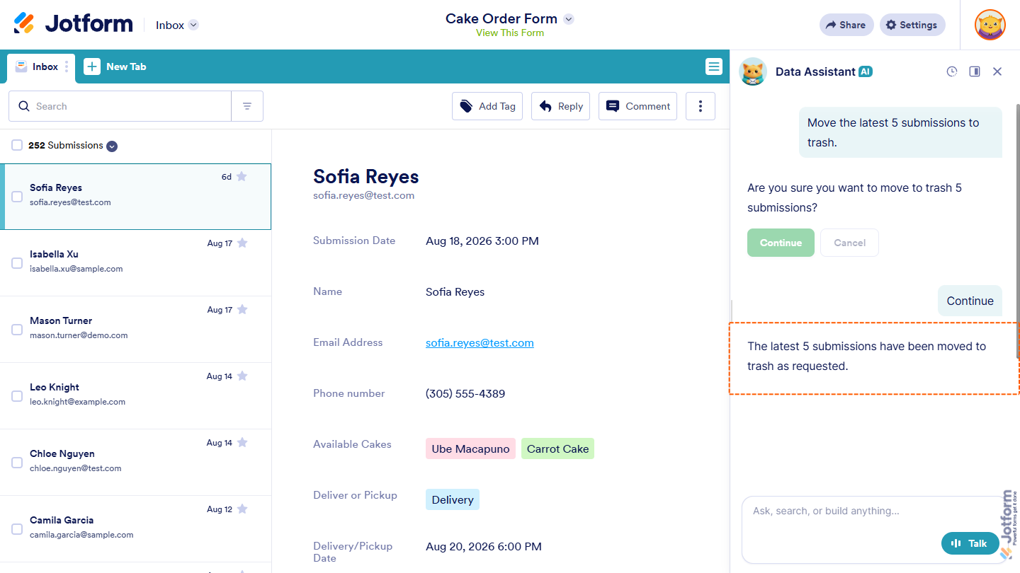 How to Use AI Data Assistant in Jotform Inbox Image-34