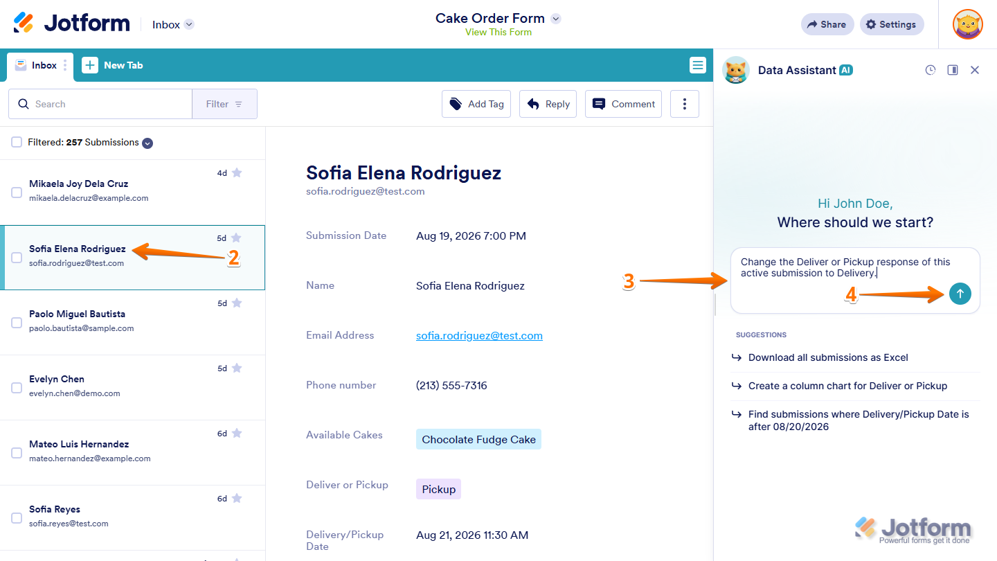 How to Use AI Data Assistant in Jotform Inbox Image-13