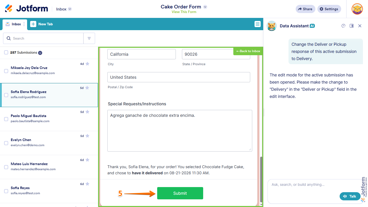 How to Use AI Data Assistant in Jotform Inbox Image-14