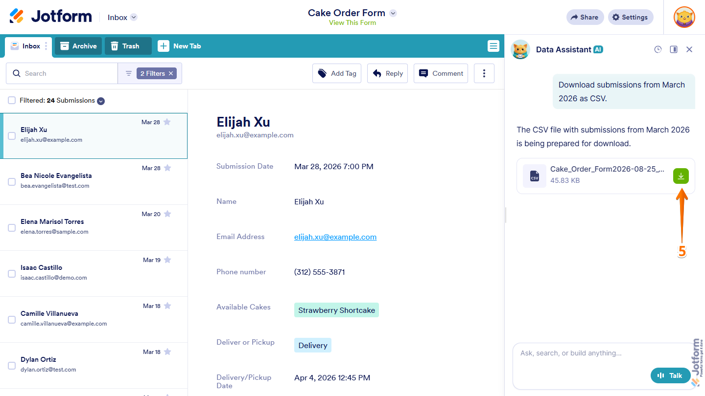 How to Use AI Data Assistant in Jotform Inbox Image-48