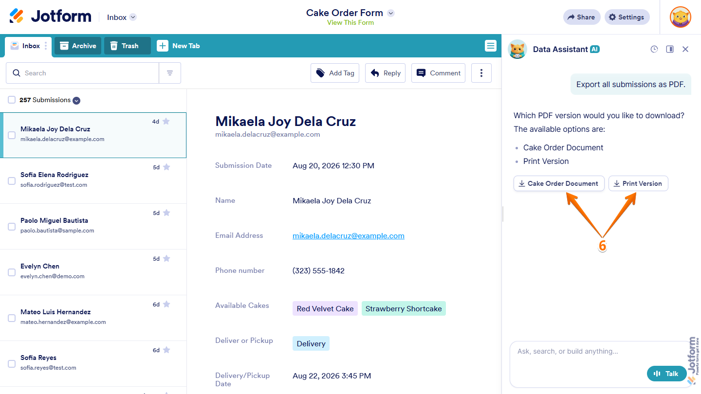 How to Use AI Data Assistant in Jotform Inbox Image-49