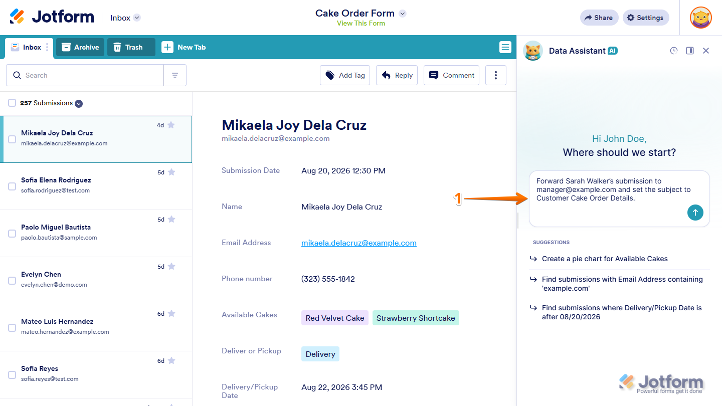 How to Use AI Data Assistant in Jotform Inbox Image-42