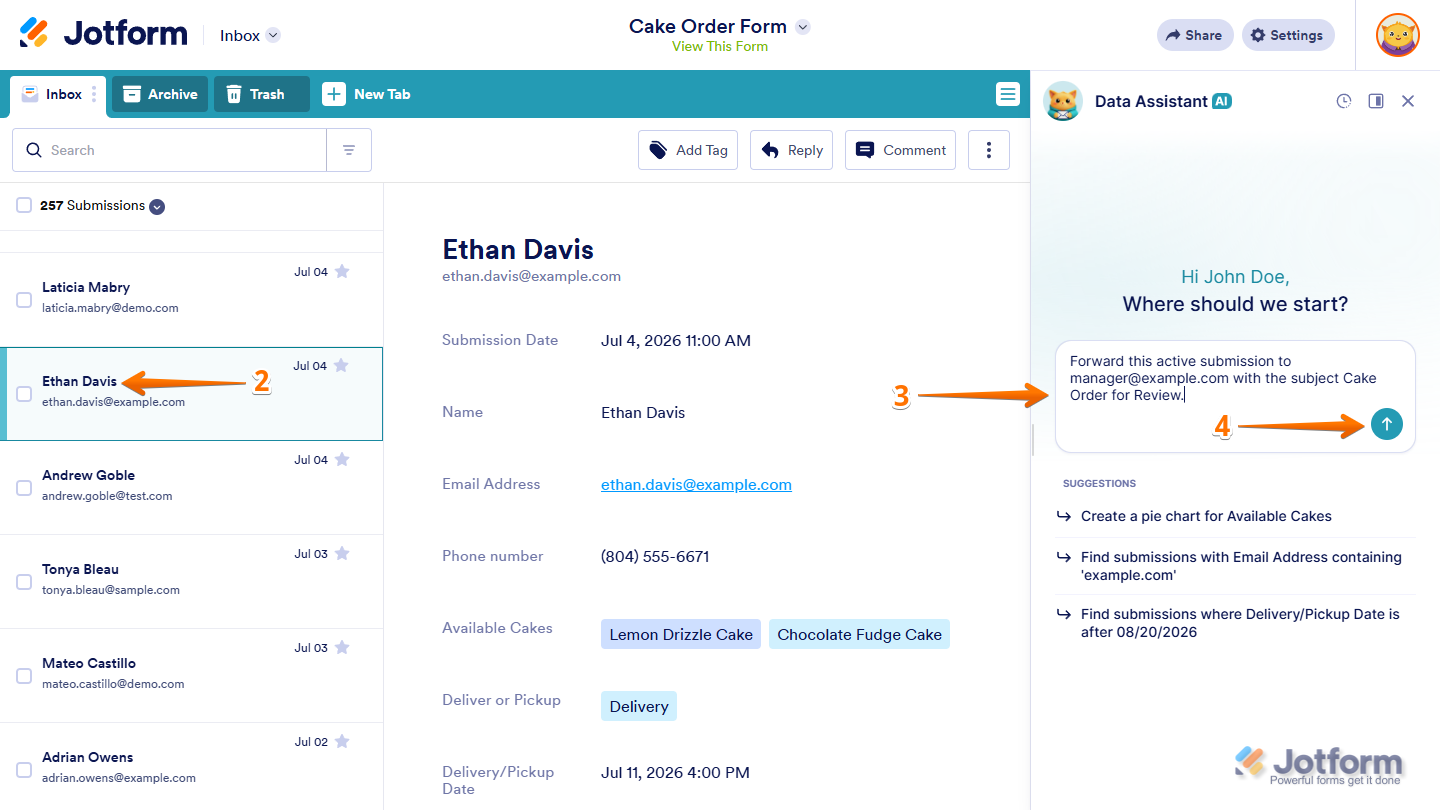 How to Use AI Data Assistant in Jotform Inbox Image-43