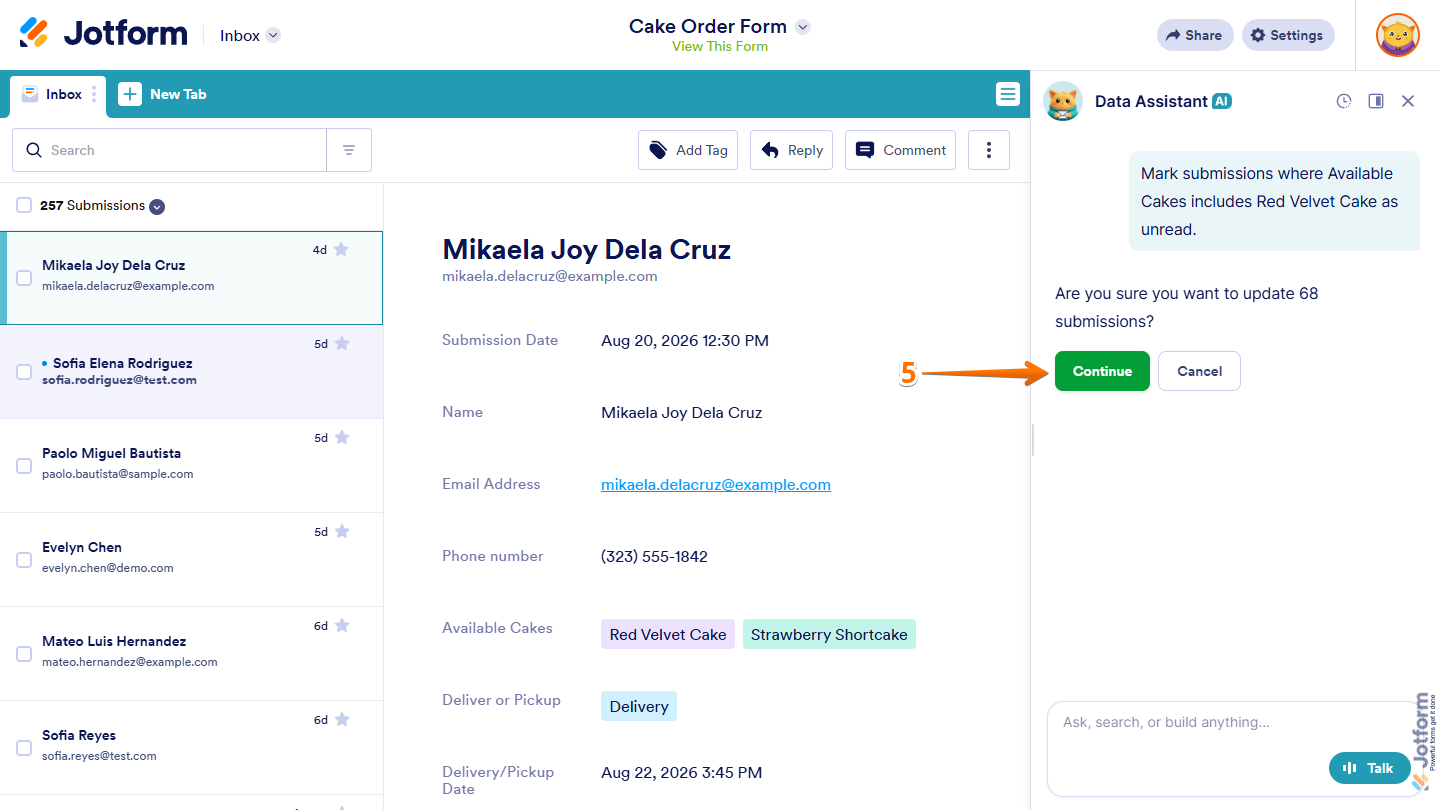 How to Use AI Data Assistant in Jotform Inbox Image-21