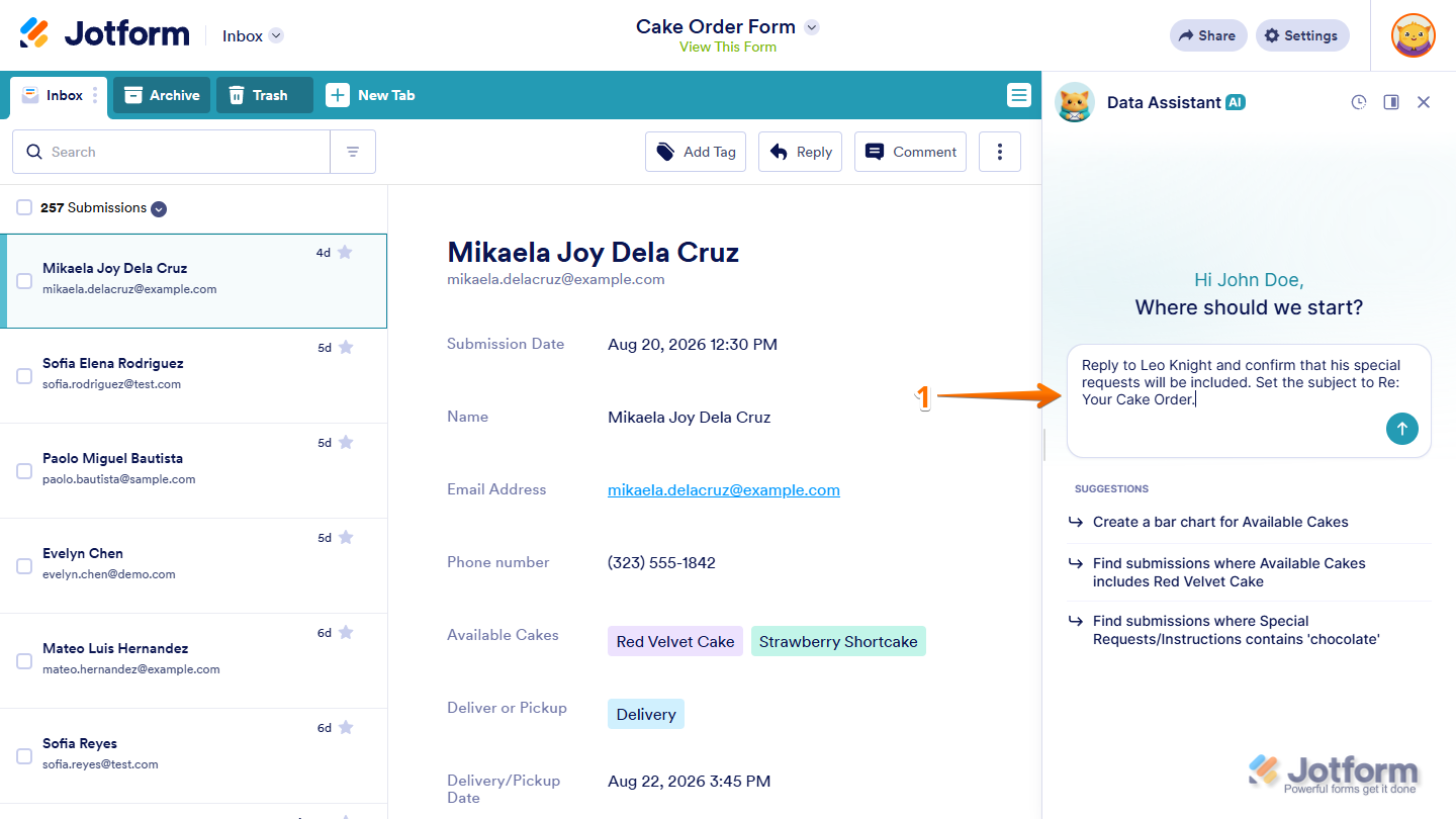 How to Use AI Data Assistant in Jotform Inbox Image-38