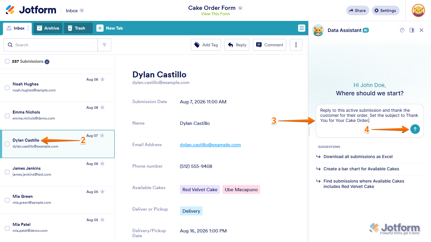 How to Use AI Data Assistant in Jotform Inbox Image-39