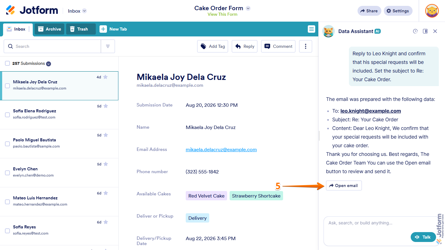 How to Use AI Data Assistant in Jotform Inbox Image-40