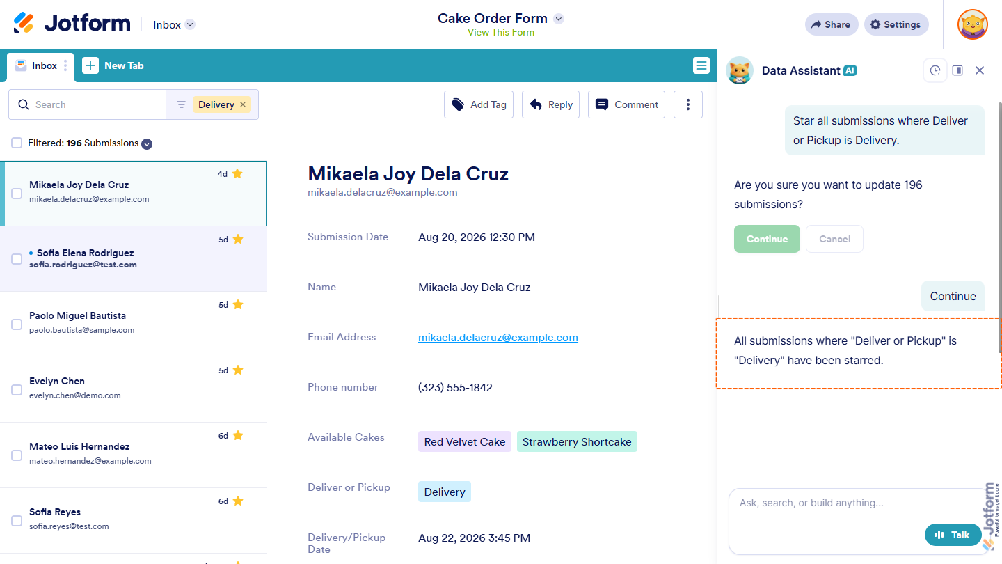 How to Use AI Data Assistant in Jotform Inbox Image-18