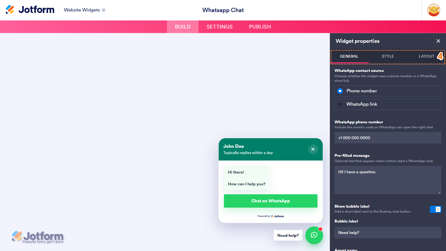 Widget Properties