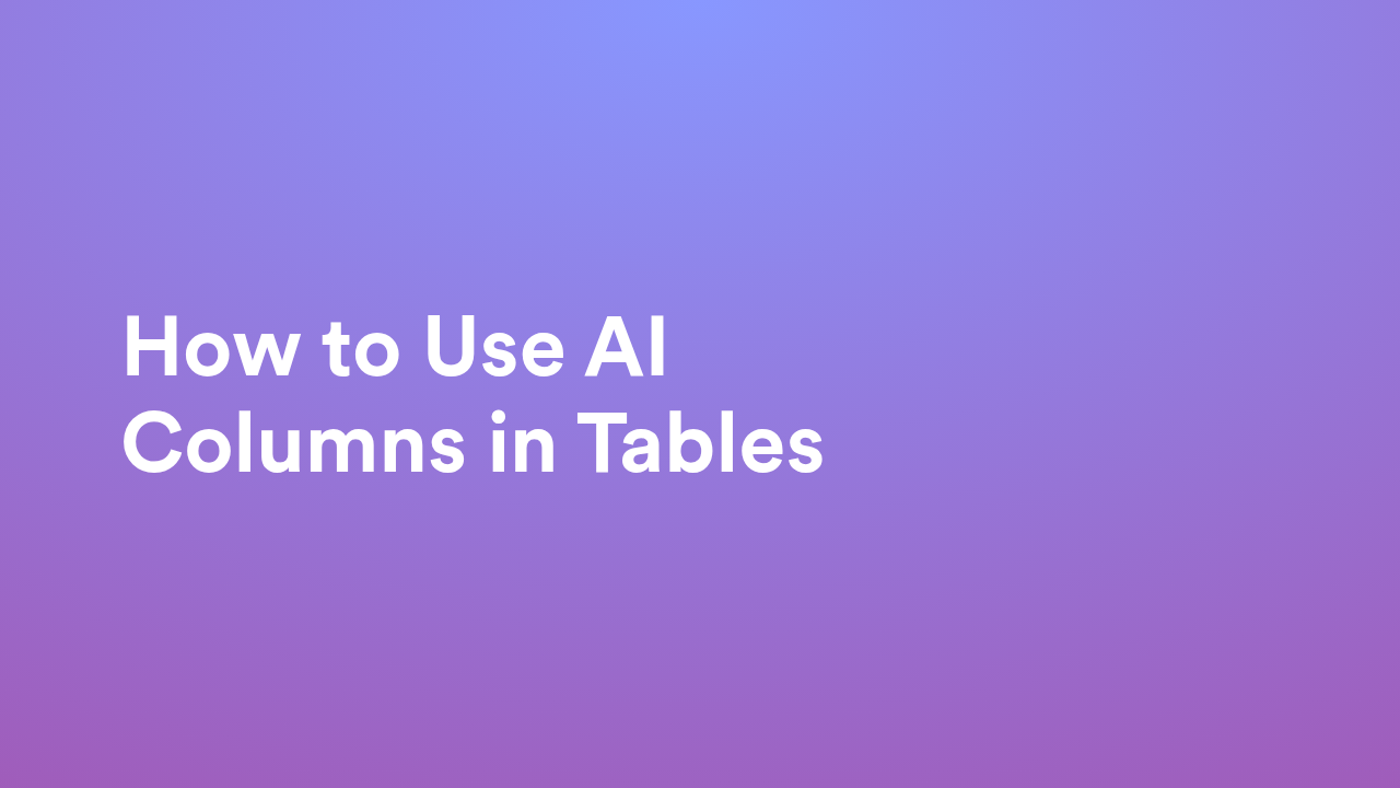 Jotform Tables
