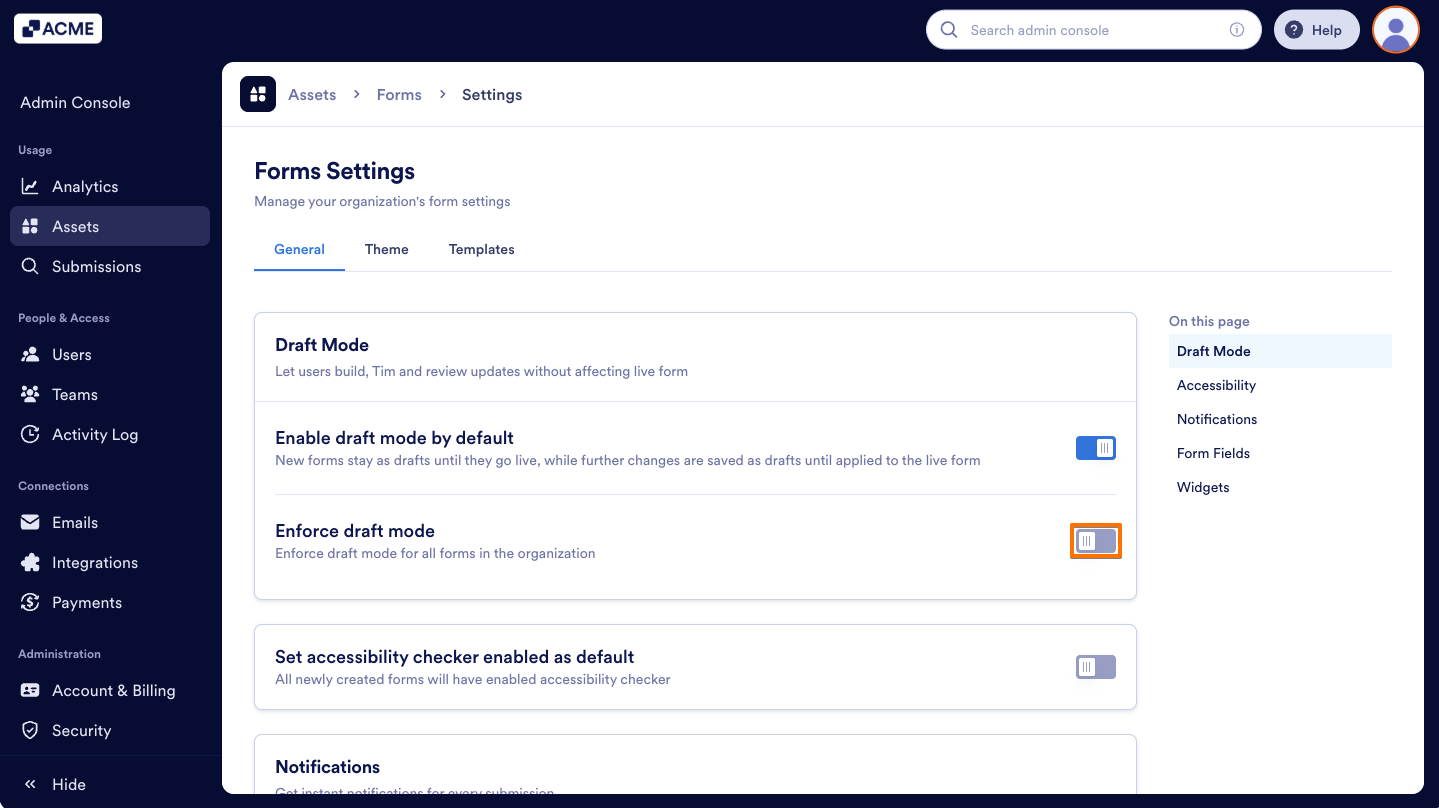 How to Enforce Draft Mode Organization-Wide From the Admin Console Image-3