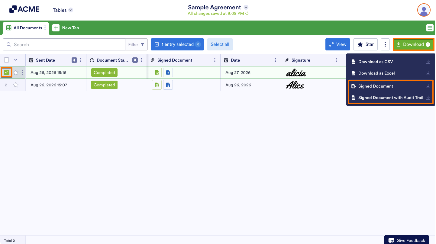 How to Download a Jotform Sign Document in Tables Image-4