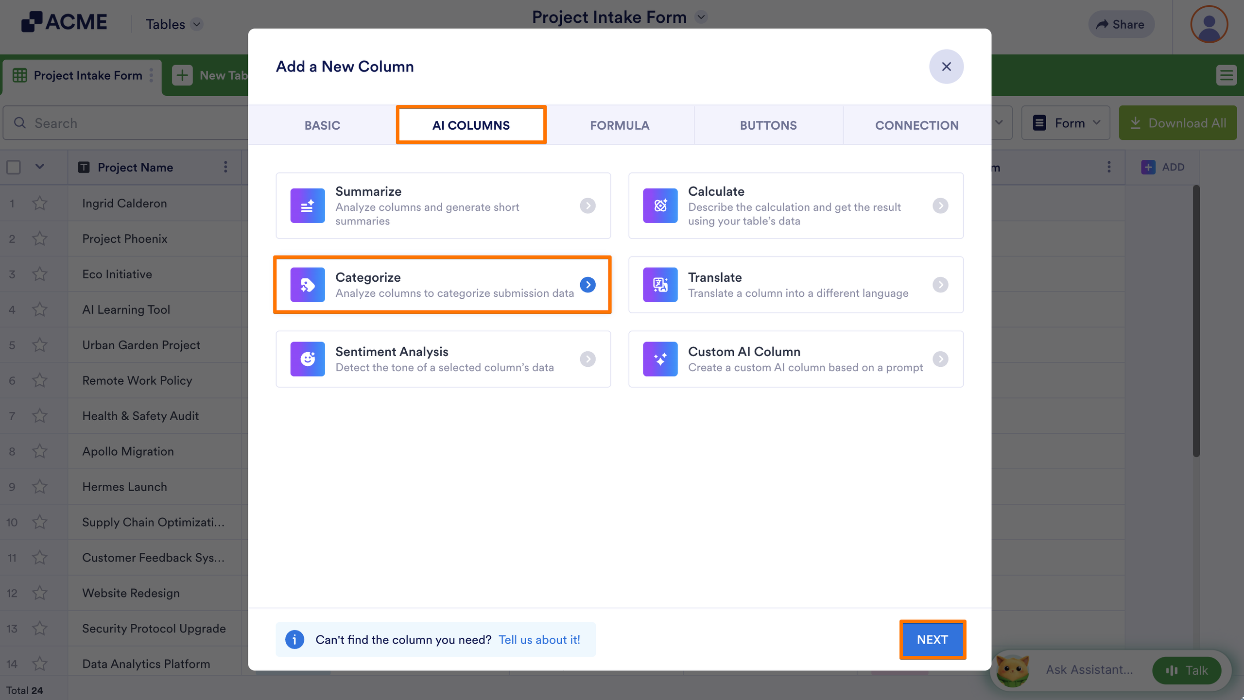 How to Use AI Columns in Tables Image-10