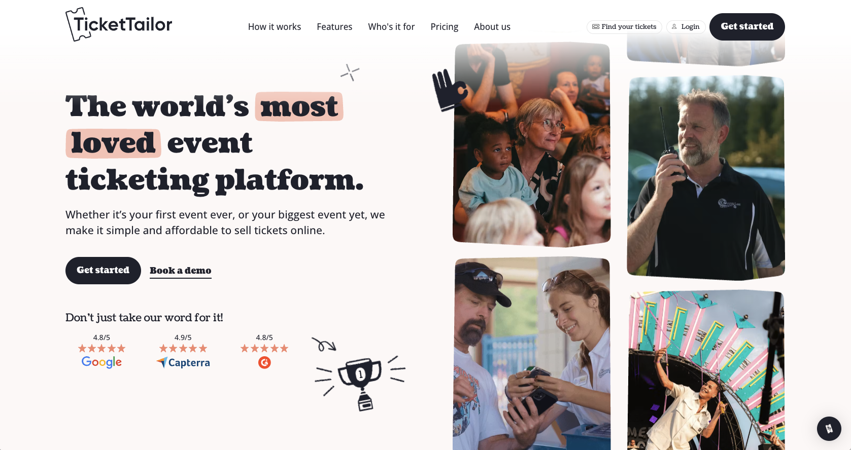 Ticket Tailor Landing Page