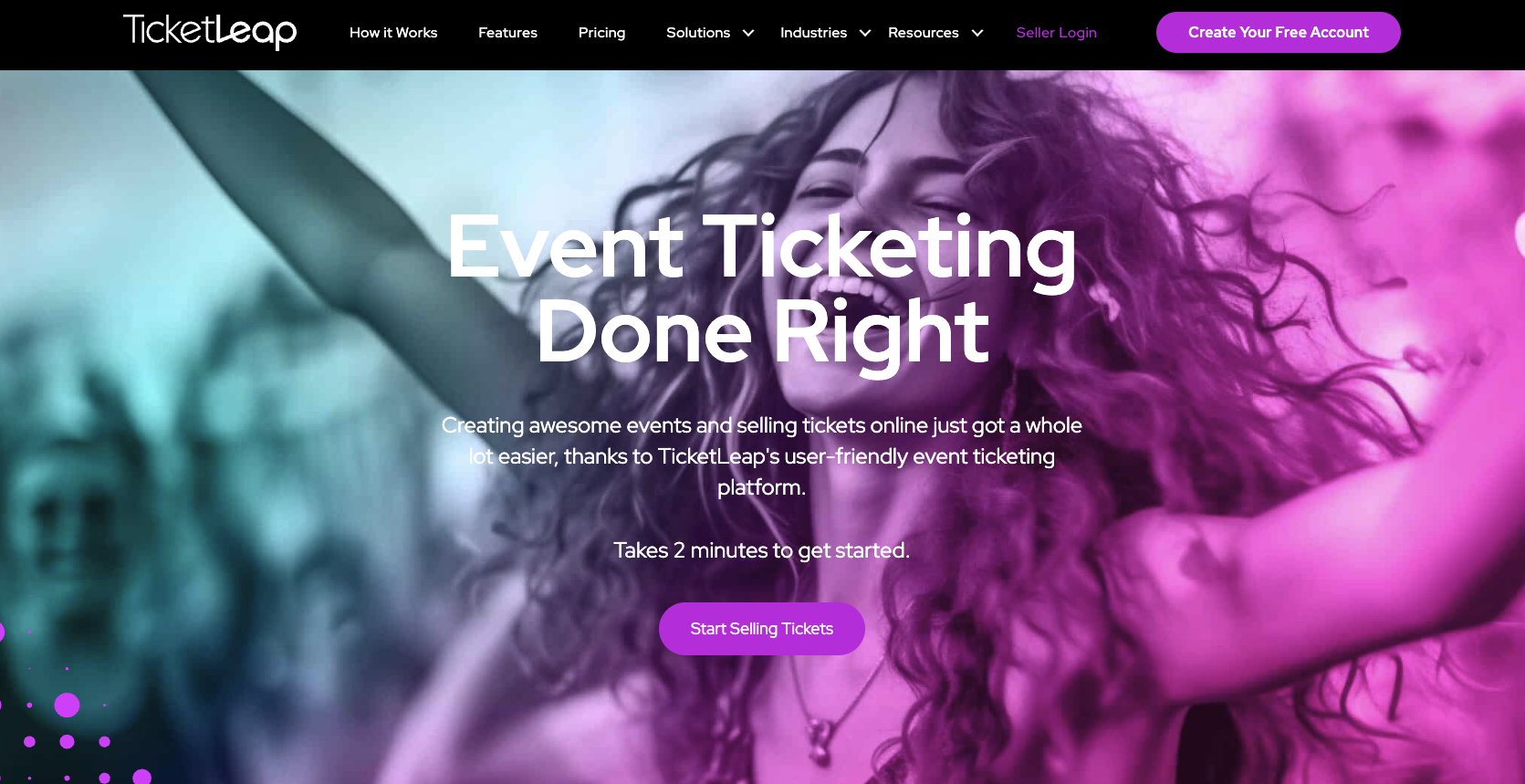TicketLeap Landing Page