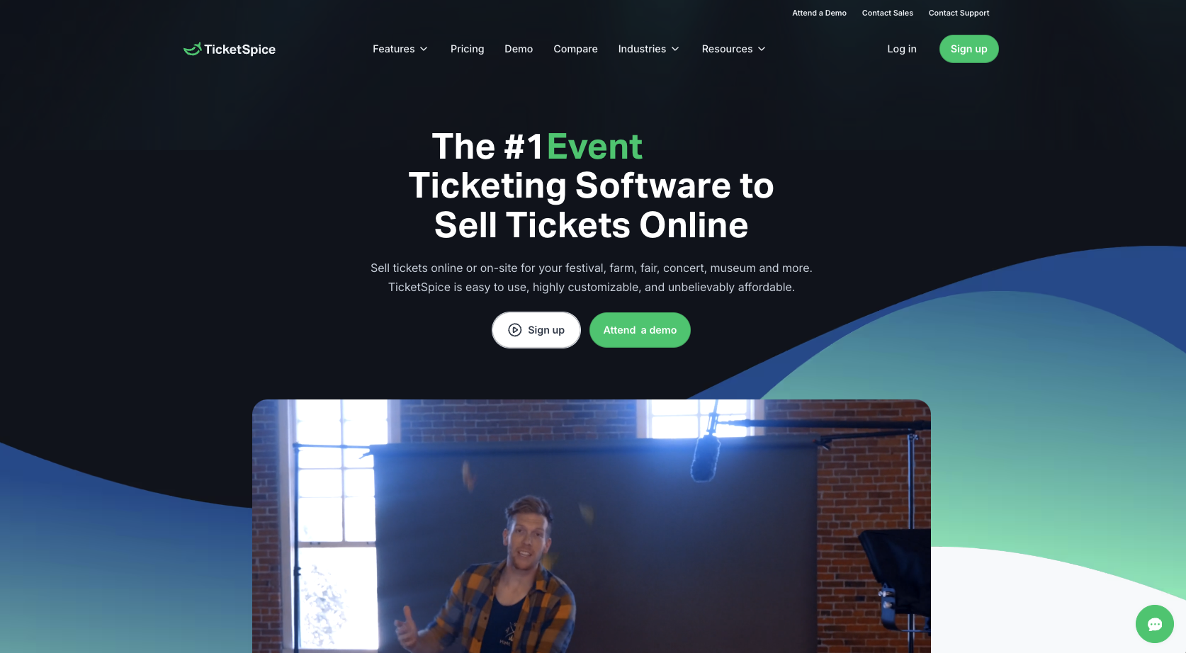 TicketSpice Landing Page