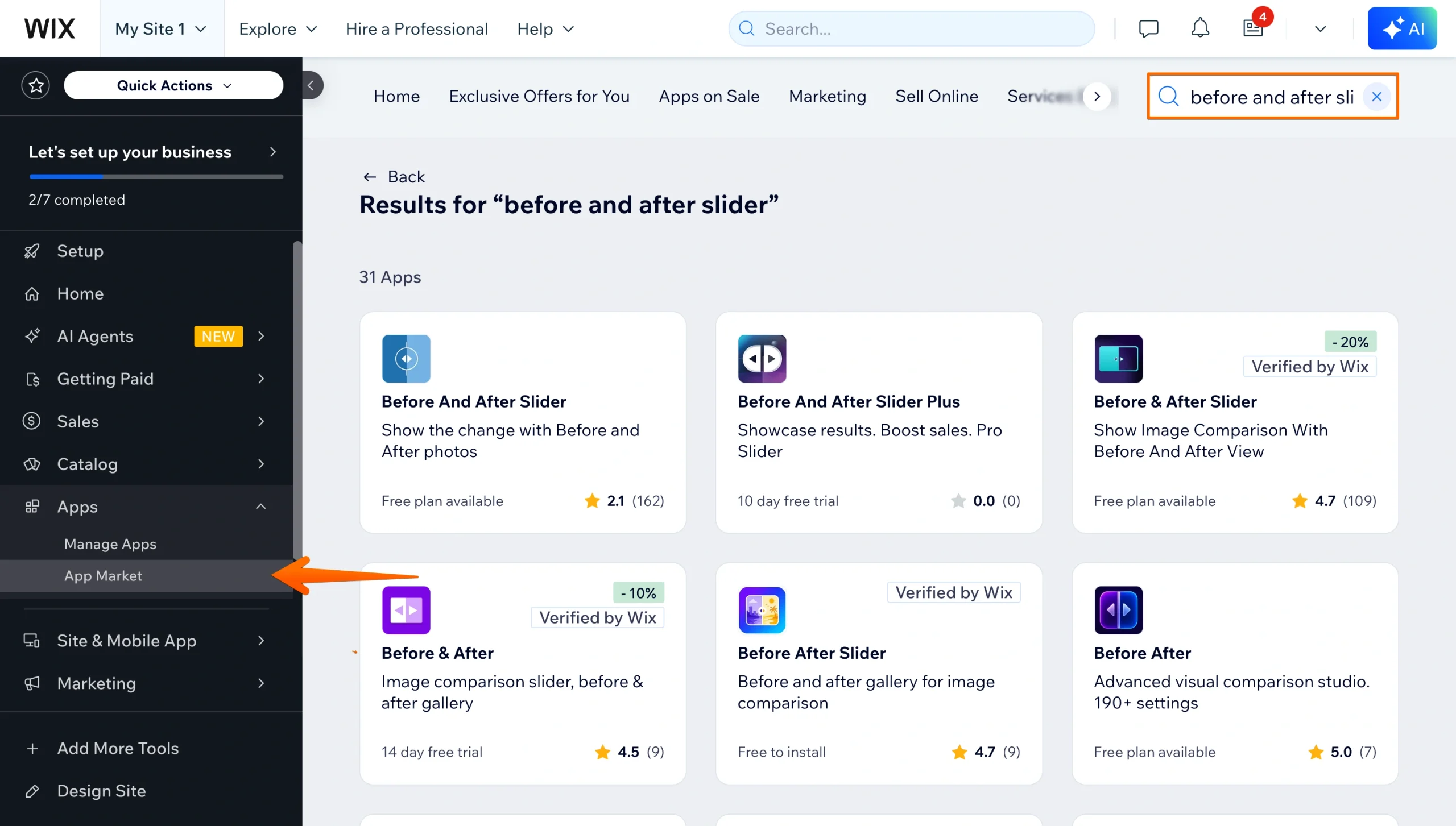 How to add a before-and-after slider in Wix Image-1