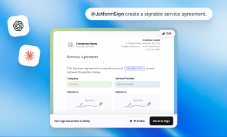 Convierte conversaciones de ChatGPT y Claude en acuerdos firmados con Jotform Sign
