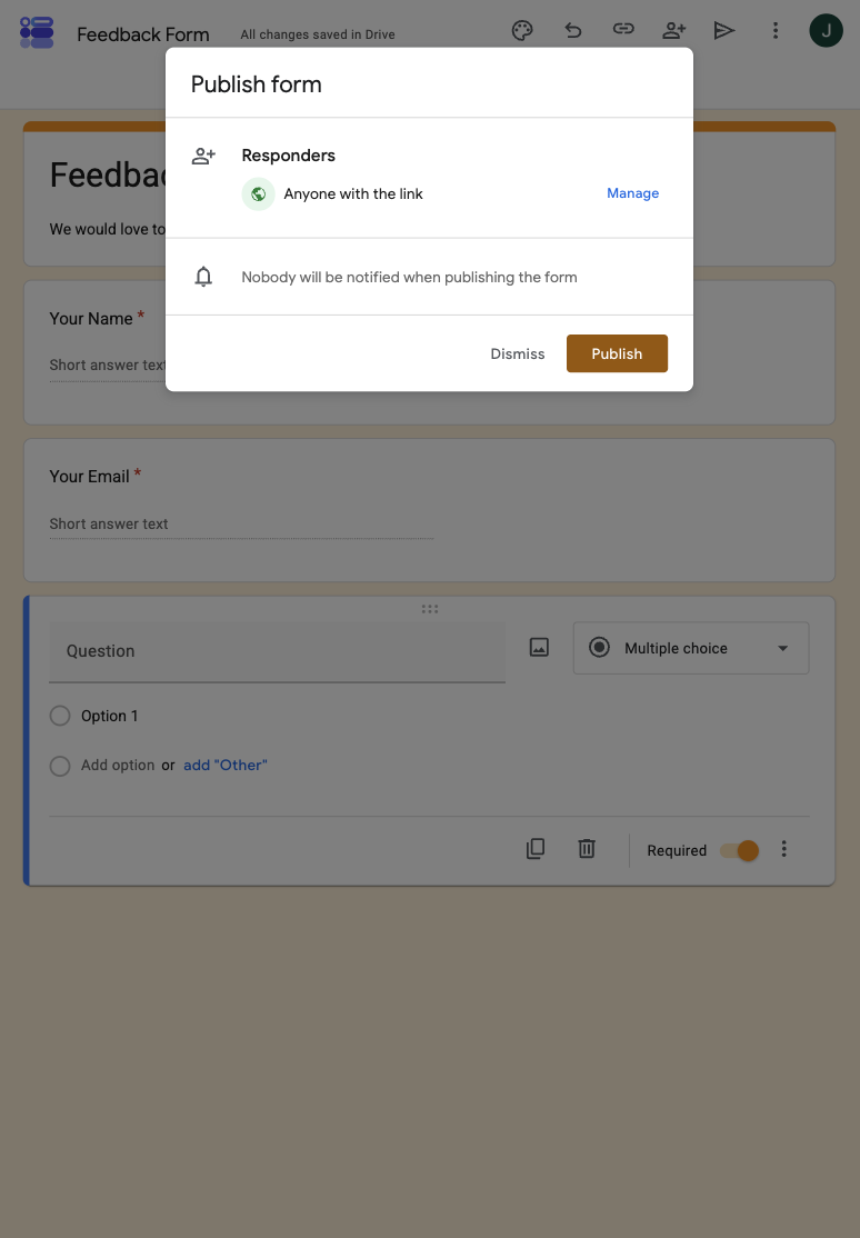 How to create a Google Form on iPhone and iPad Image-2