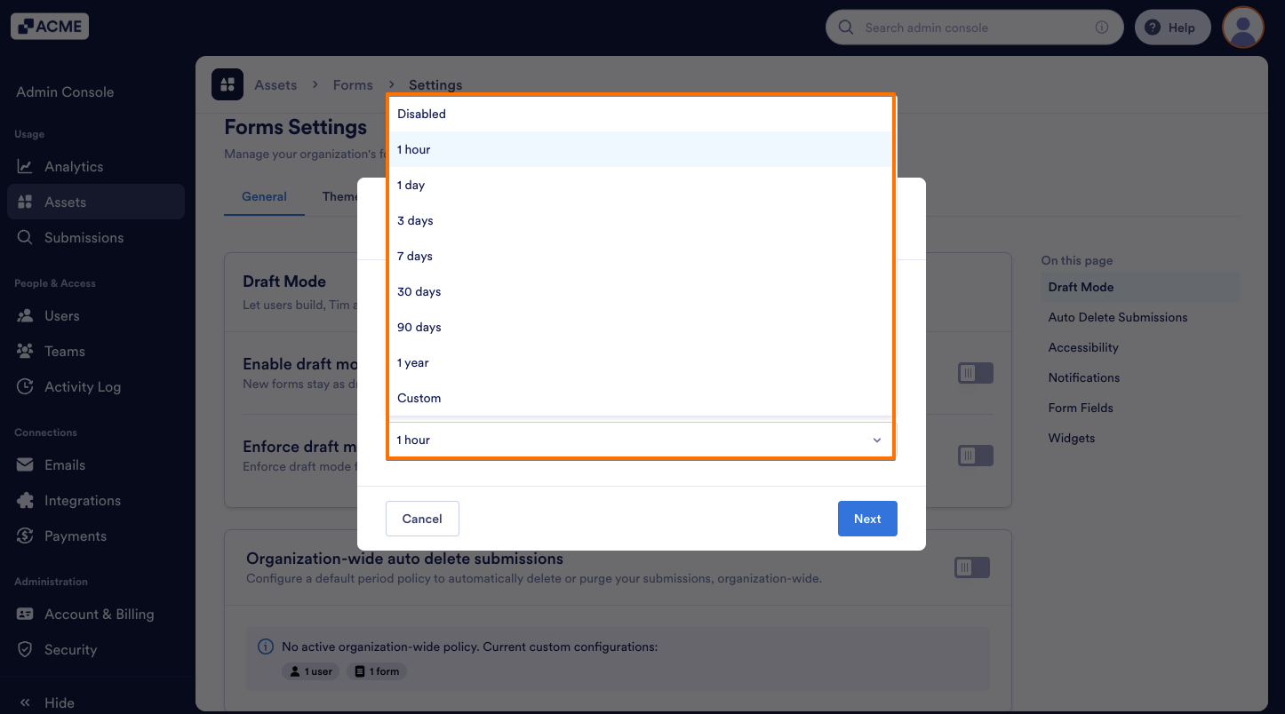 How to Manage Organization-wide Auto Delete Submissions Image-6
