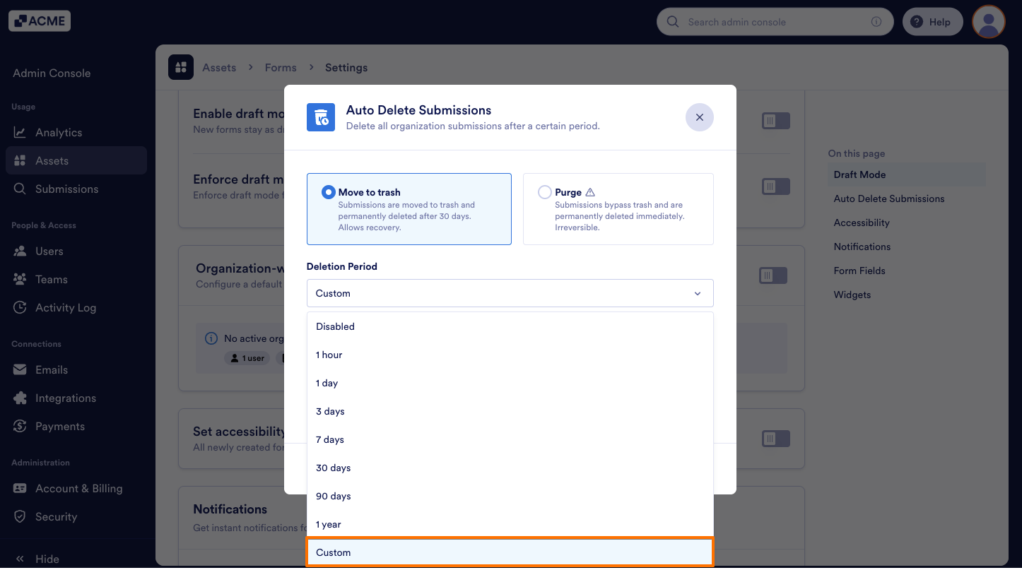 How to Manage Organization-wide Auto Delete Submissions Image-10