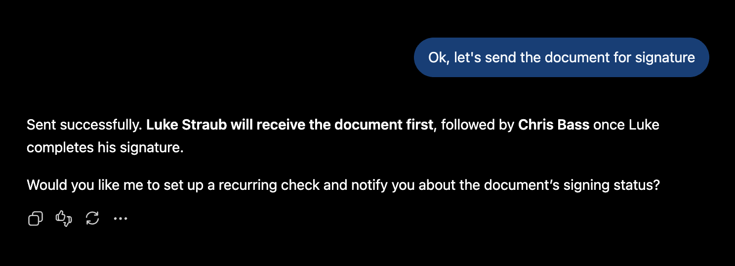 Settings up the signature workflow inside Jotform Sign App