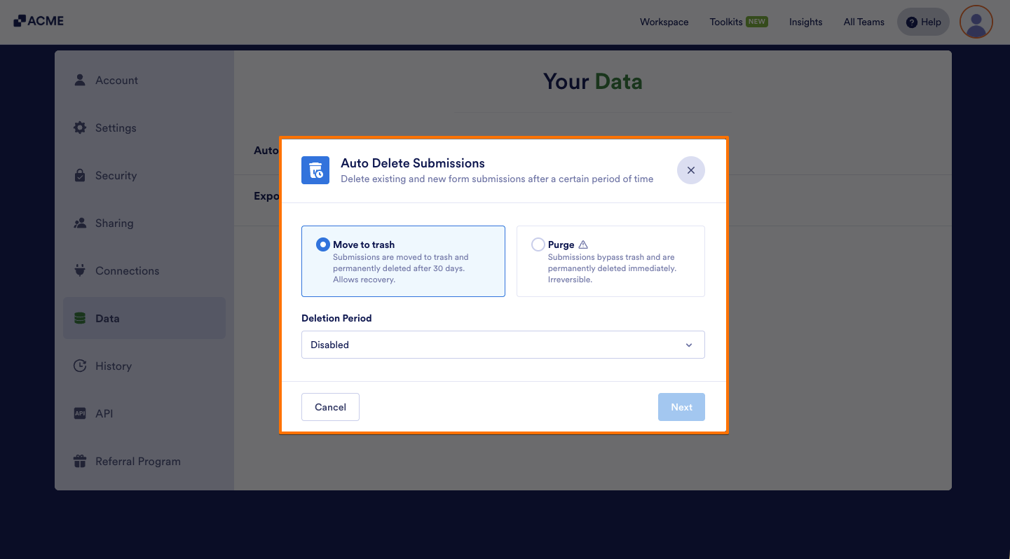 How to Delete Form Submissions Automatically Image-9