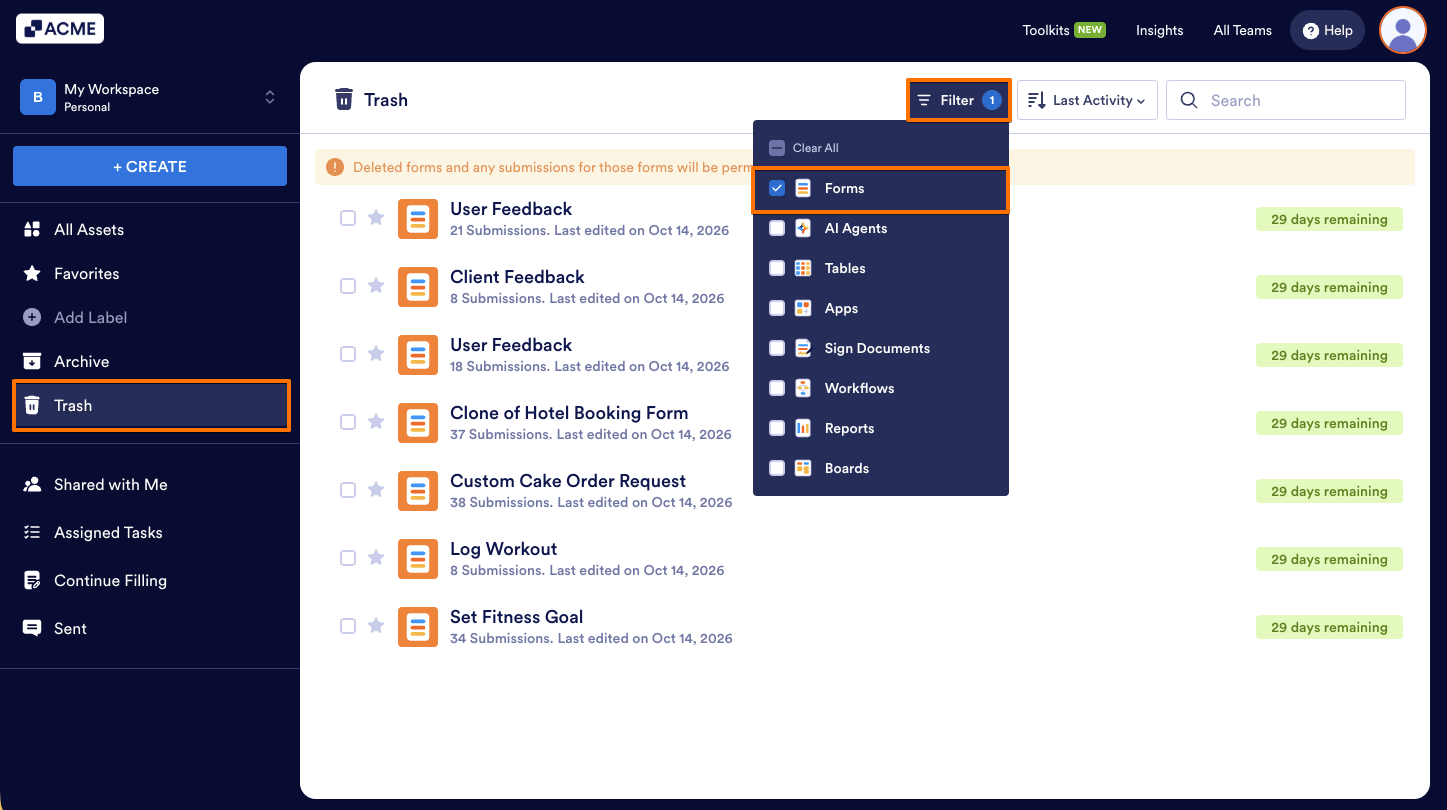 How to Restore Deleted Forms Image-1