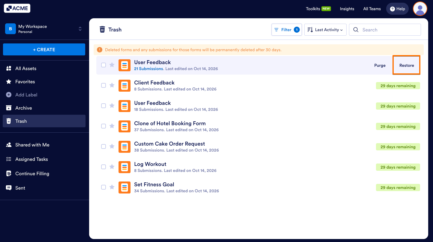 How to Restore Deleted Forms Image-2