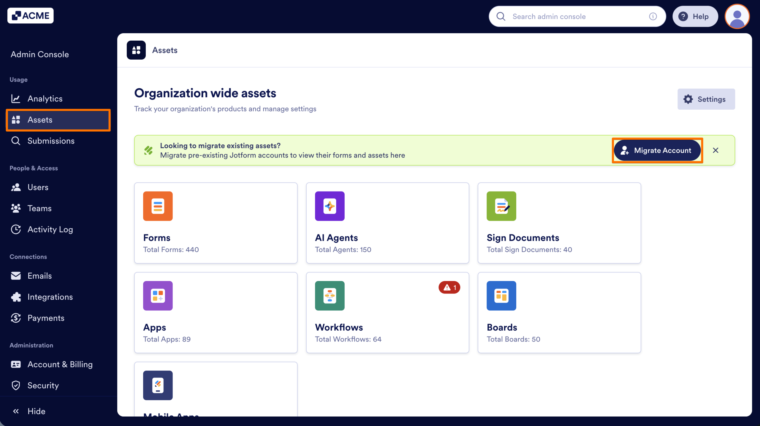 How to Start Migrating Standard Jotform Accounts to Your Organization as an Admin Image-12