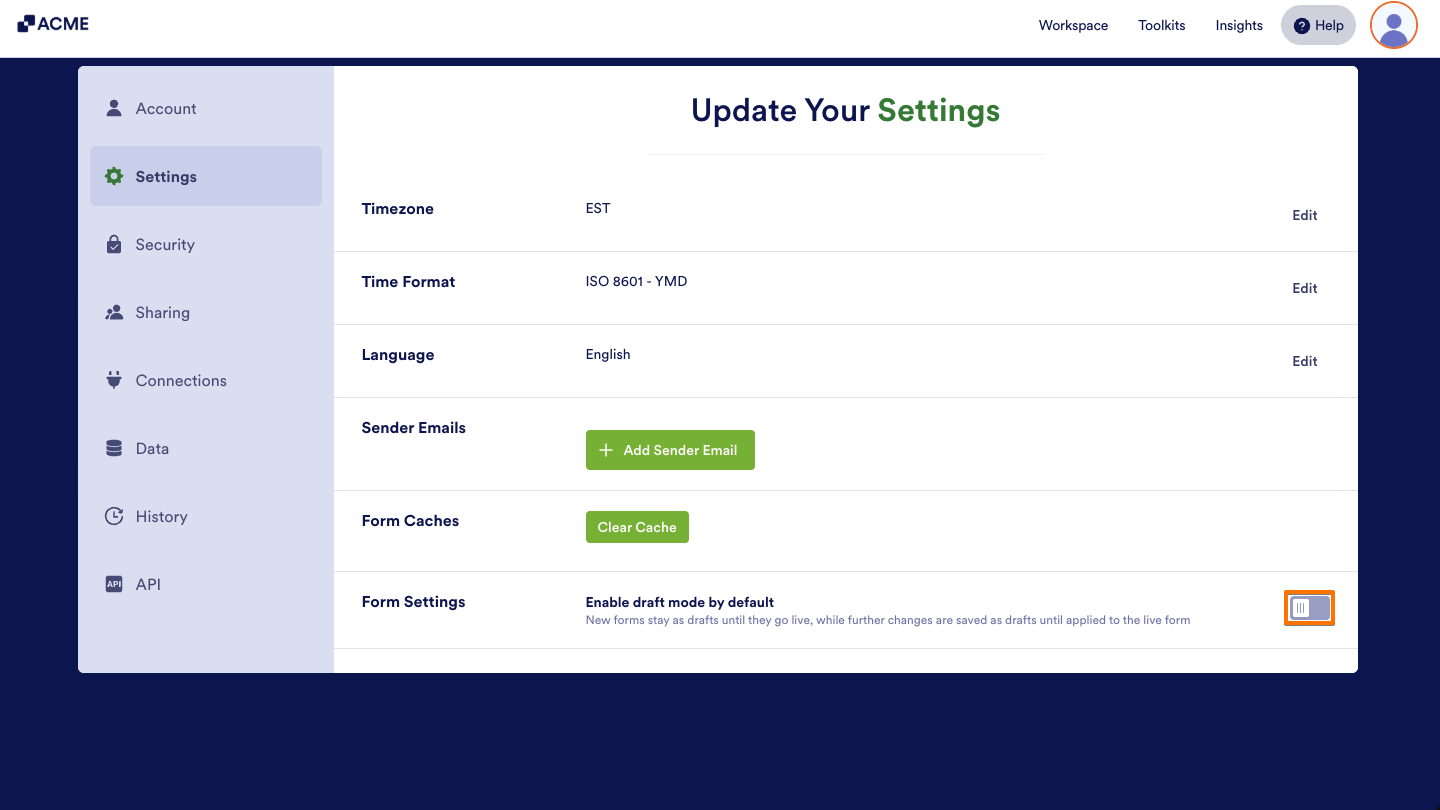 How to Enable or Disable Draft Mode by Default for Your Forms Image-2