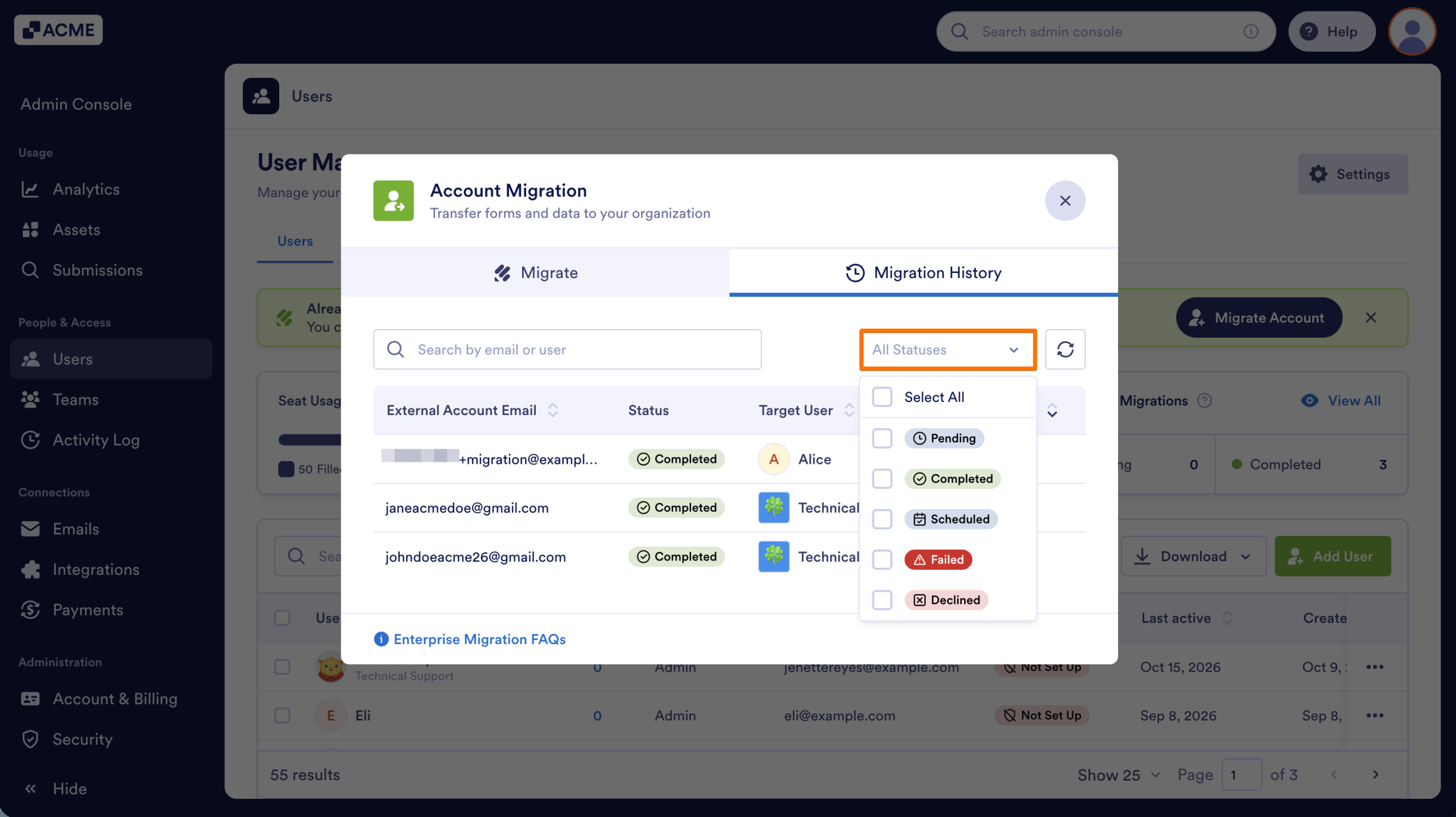 How to Start Migrating Standard Jotform Accounts to Your Organization as an Admin Image-10