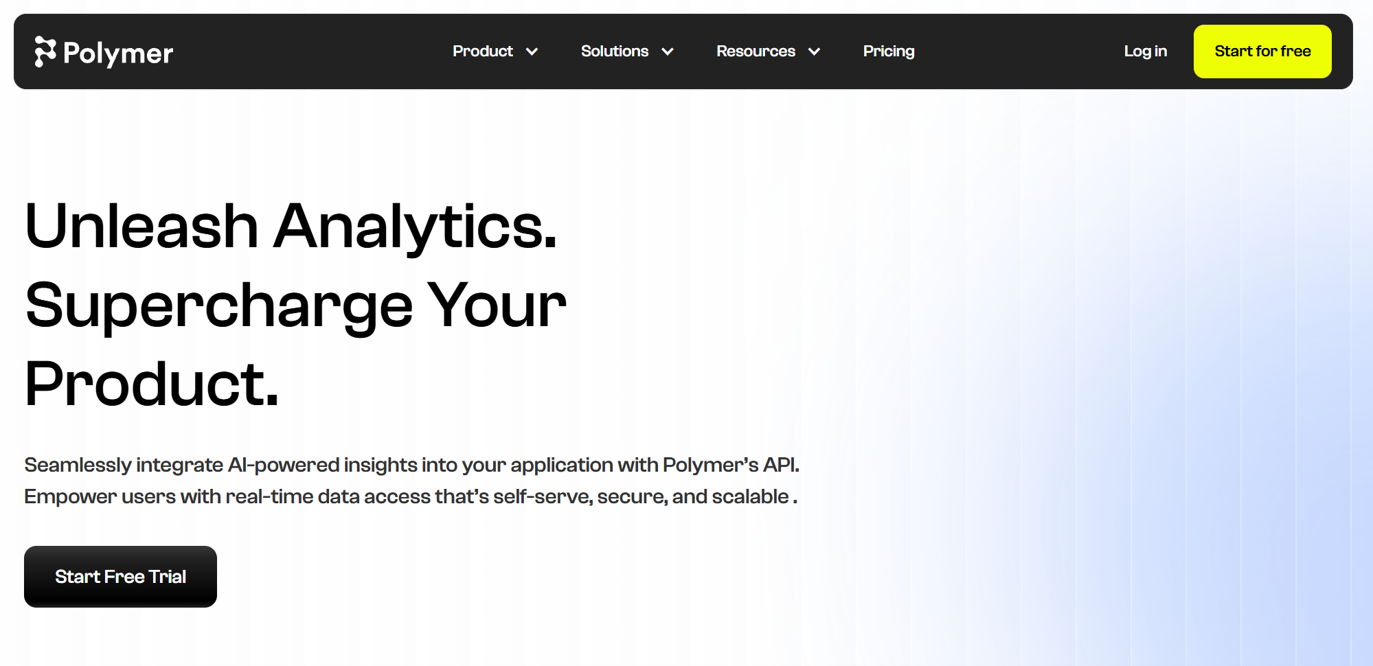 Polymer Landing Page