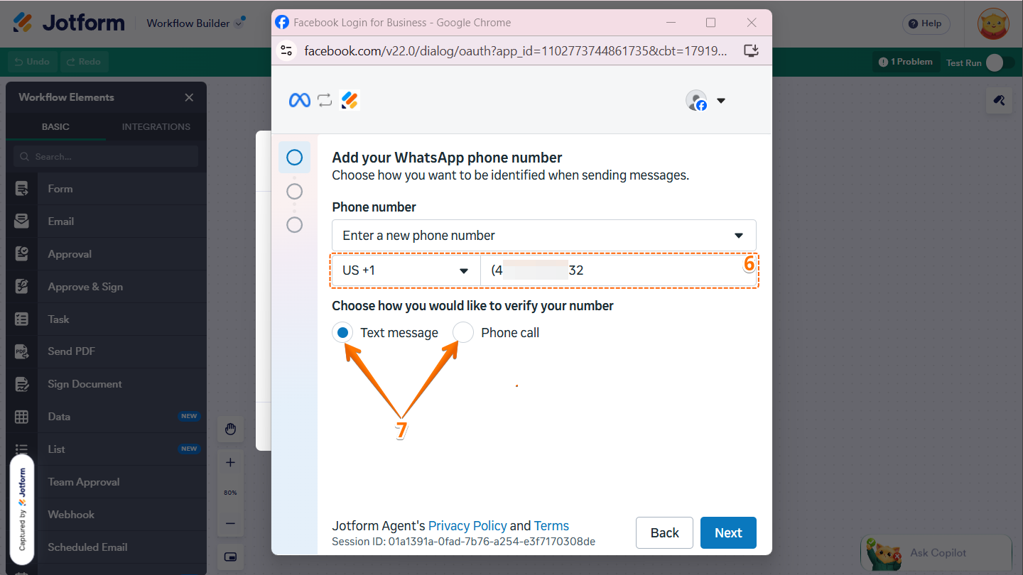 Authentication flow in Facebook login flow
