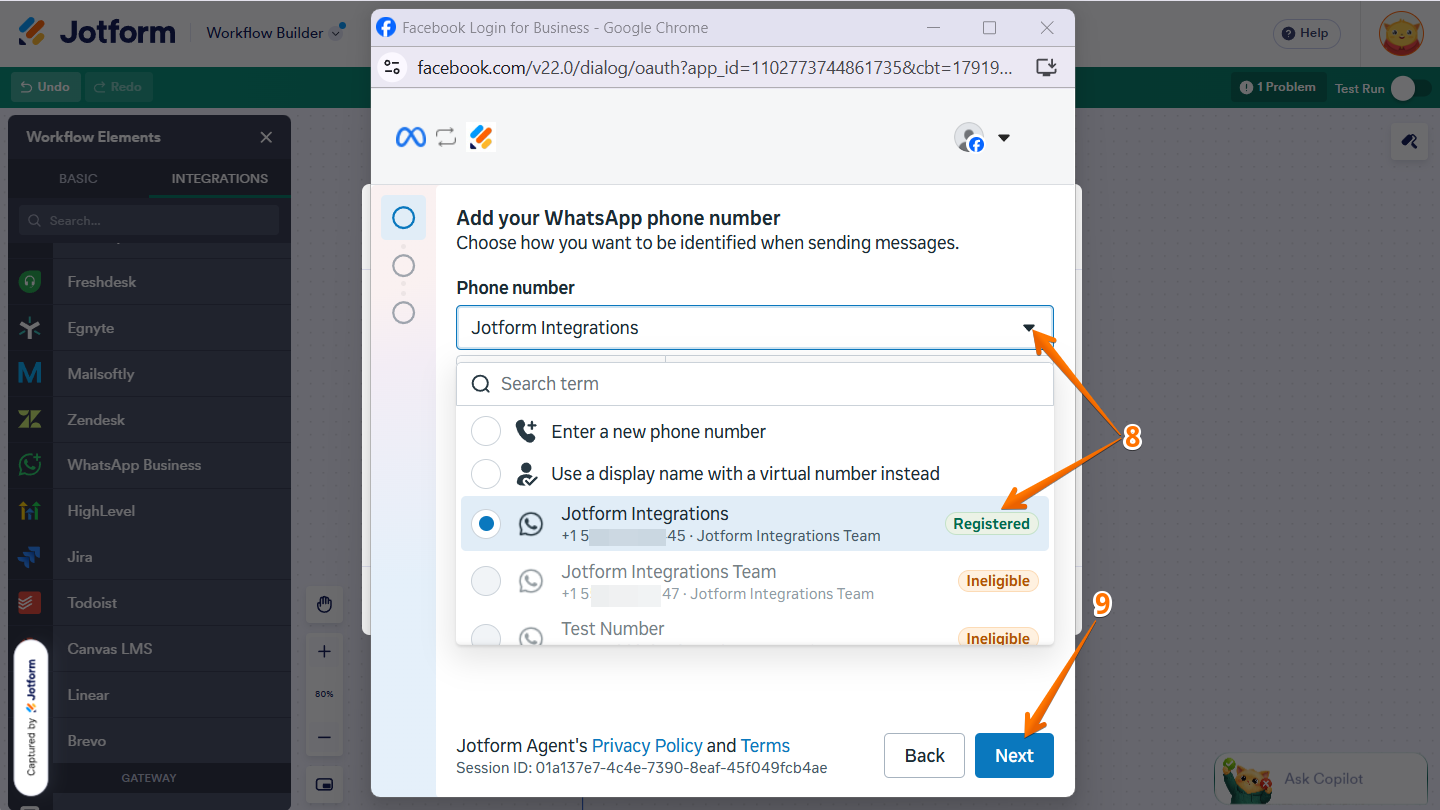 Authentication flow in Facebook login flow